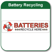 battery recycling stickers