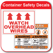 container safety decals