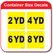 Container Size Decals