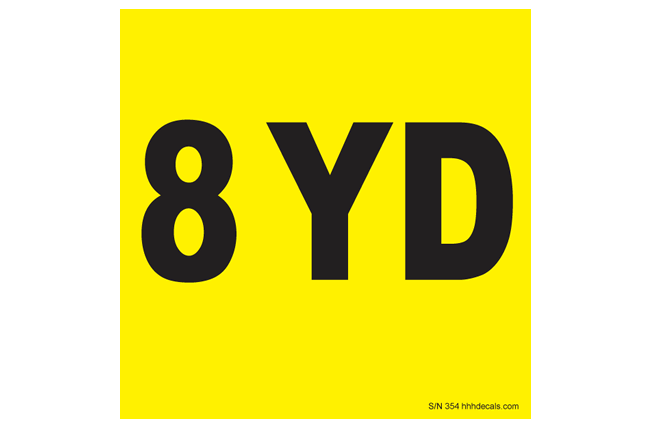 eight-yard-sticker