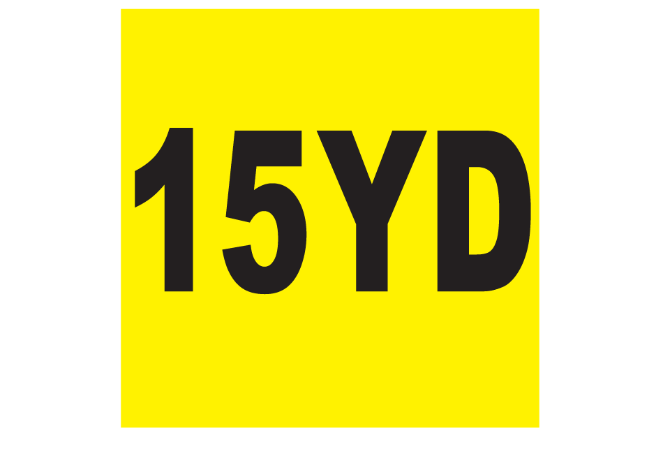 fifteen-yard-sticker