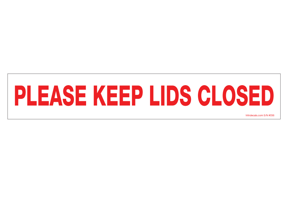 keep lids closed