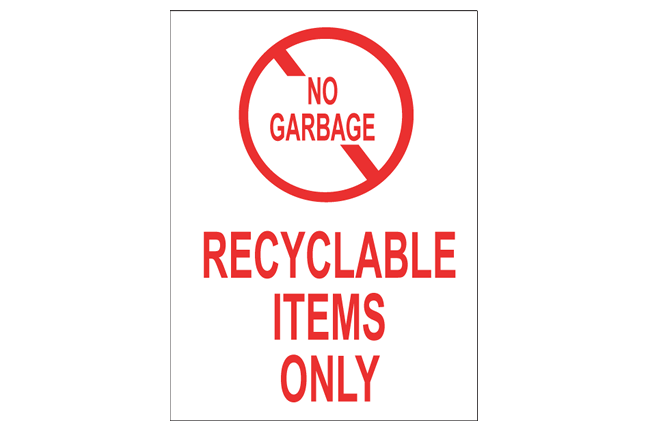 recyclable-items-only-no-garbage-decal