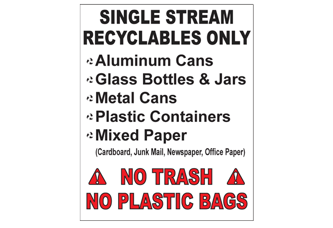 single-stream-recycling-decal