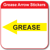 grease arrow sticker