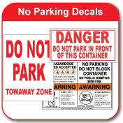do not park decals