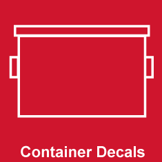 Container Decals and Dumpster Stickers