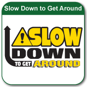 Slow Down to Get Around Decal