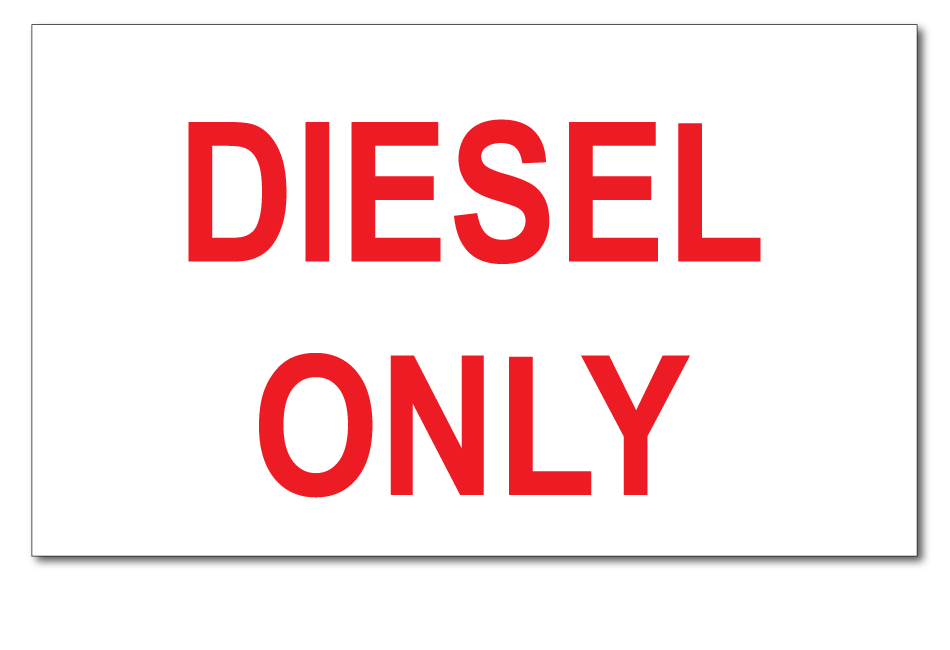 diesel-only-sticker