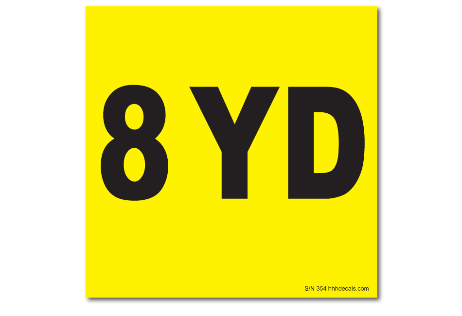 eight-yard-sticker