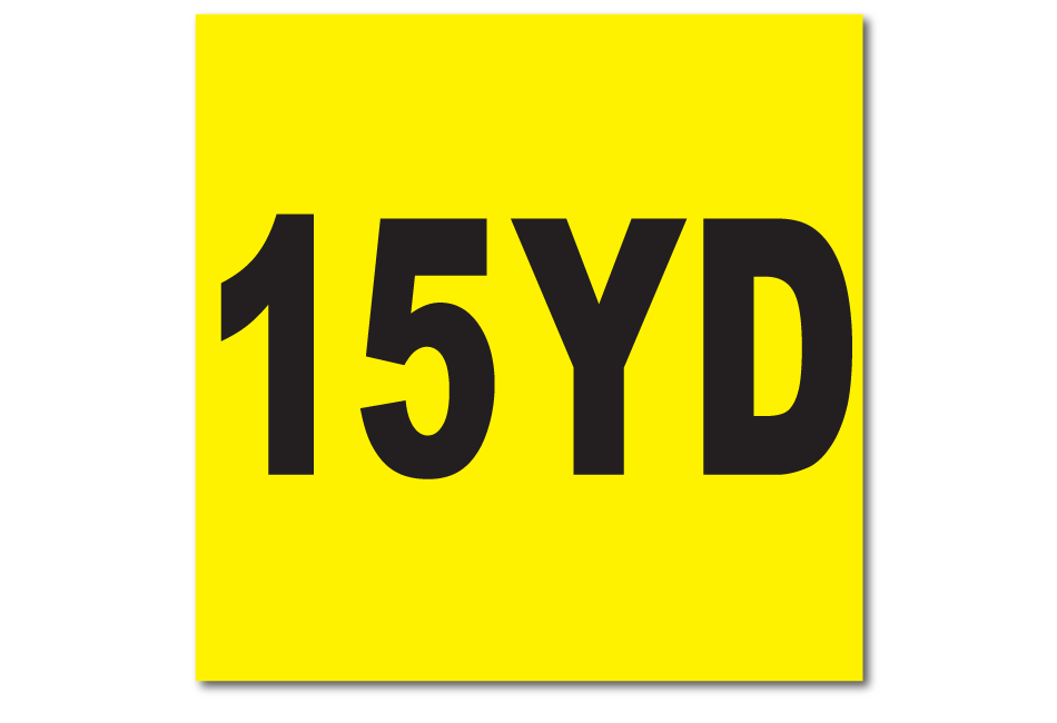 fifteen-yard-sticker