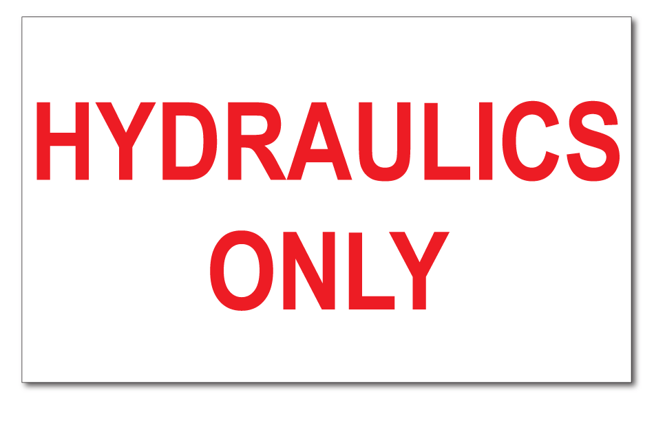 hydraulics-only-decal