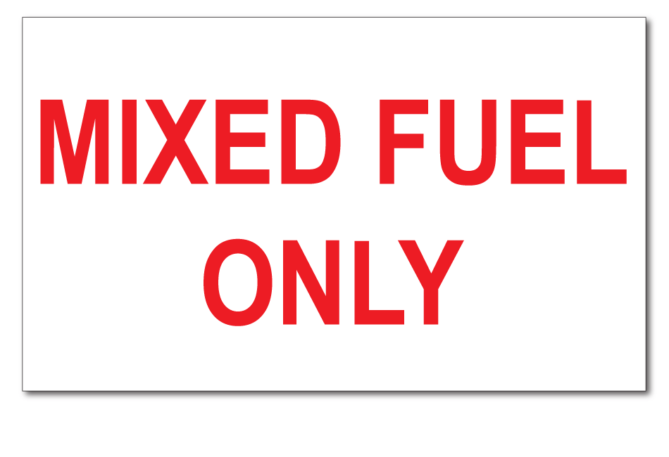 mixed-fuel-only-sticker