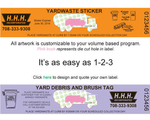 yard waste stickers